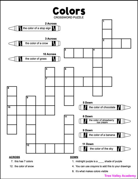 off white color crossword.